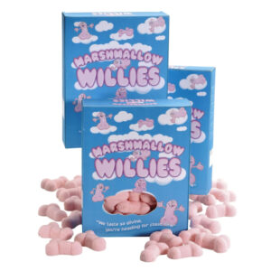 Marshmallow - cukríky ve tvaru penisu - růžové (140g)
