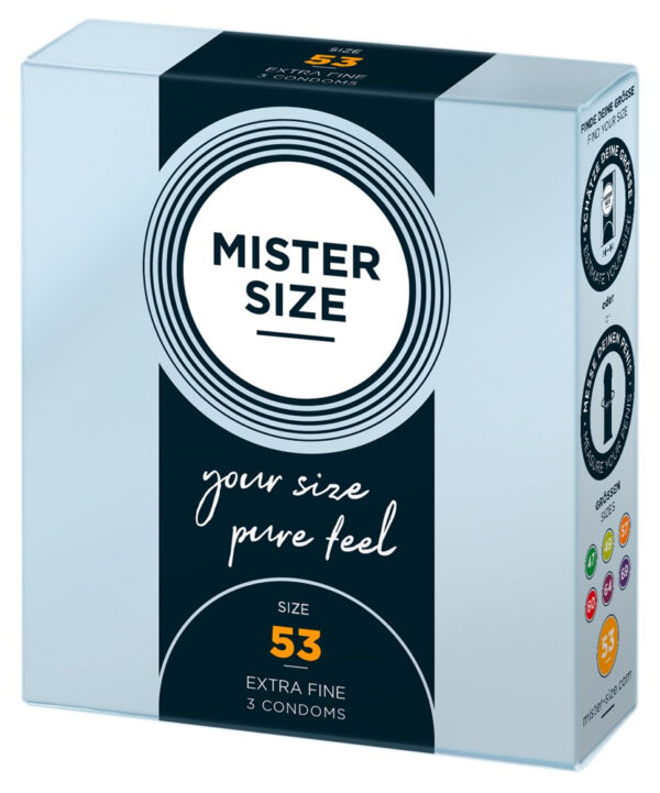 Mister Size Thin Condom - 53mm (3pcs)
