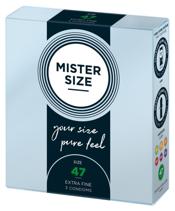 Mister Size tenký kondom - 47mm (3ks)