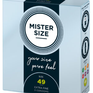 Mister Size tenký kondom - 49mm (3ks)