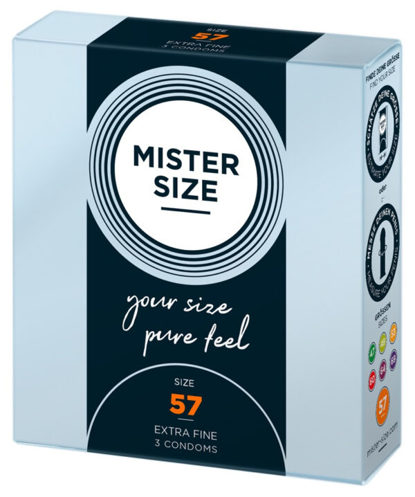 Mister Size tenký kondom - 57mm (3ks)