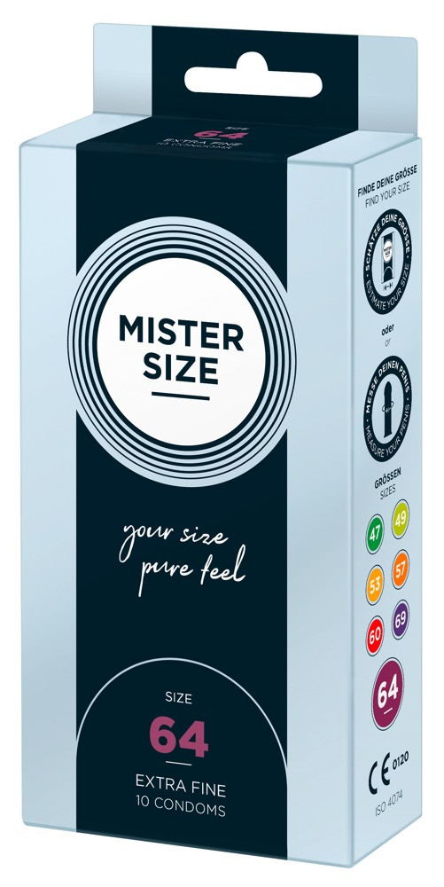 Mister Size tenký kondóm - 64mm (10ks)