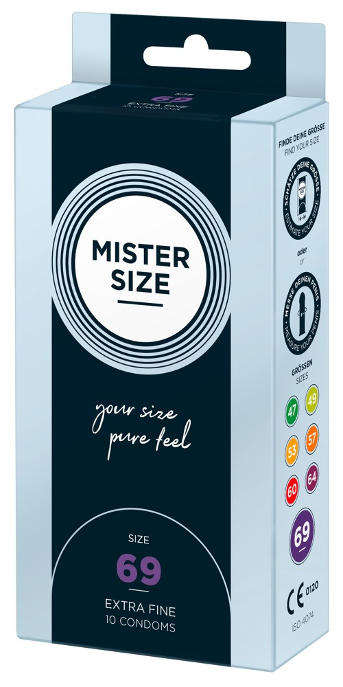 Mister Size tenký kondóm - 69mm (10ks)