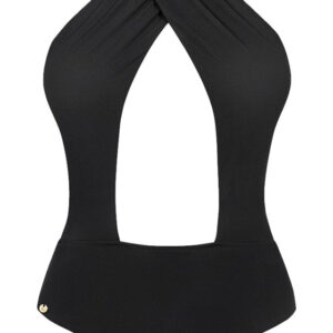 Obsessive Acantila - Cut Out One-Piece Swimsuit (Black)