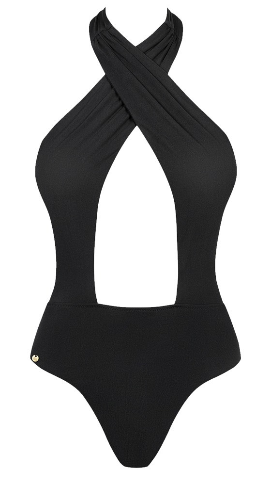 Obsessive Acantila - Cut Out One-Piece Swimsuit (Black)