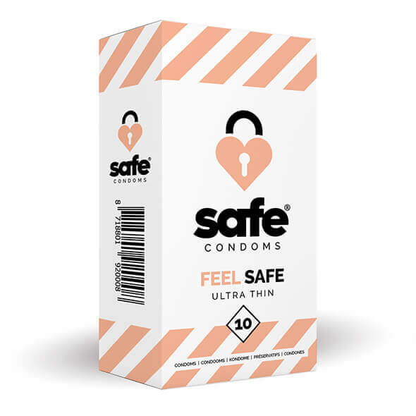 SAFE - Condoms Feel Safe Ultra Thin (10 pcs)
