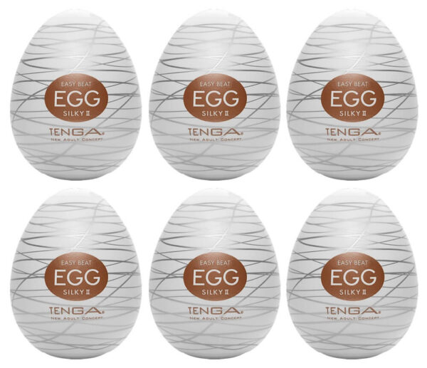 Tenga Egg Silky II - masturbation egg (6pcs)