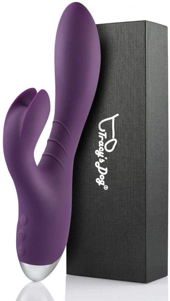 Tracy's Dog Clitoral Kneading & Slipping Rabbit Vibrator - purple