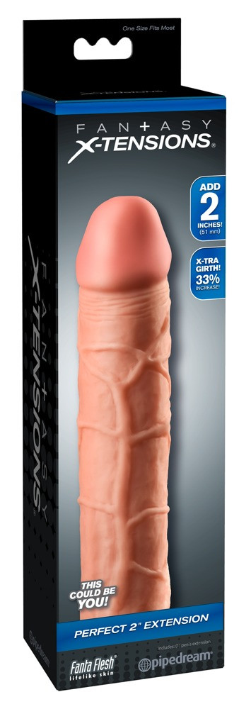 X-TENSION Perfect 2 - realistický návlek na penis (20