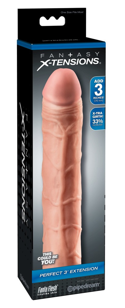 X-TENSION Perfect 3 - realistický návlek na penis (22