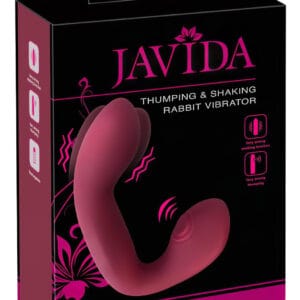 Javida Thumping - pulzující G-bod a klitoris vibrátor (červený)