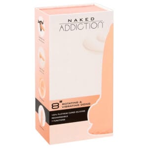 Naked Addiction Rotating 8 - rotační vibrátor (20cm) - přírodní