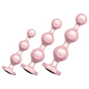 Rosy Gold - anální dildo sada (růžové zlato)