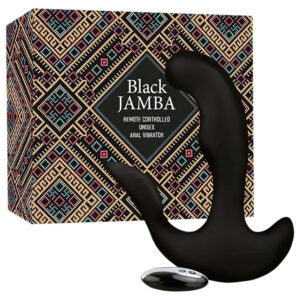 FEELZTOYS Black Jamba - rádiový vyhřívací anální vibrátor (černý)