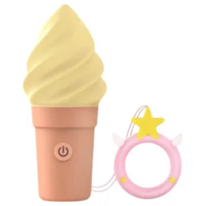 Love to Love Cand Ice - akumulátorový klitorální vibrátor (vanilka)