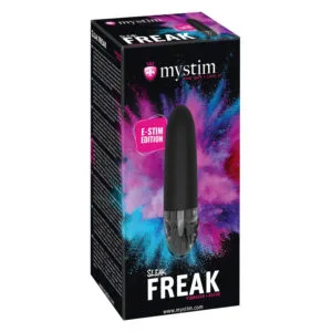 Mystim Sleak Freak E-Stim - akumulátorový elektro vibrátor (černý)