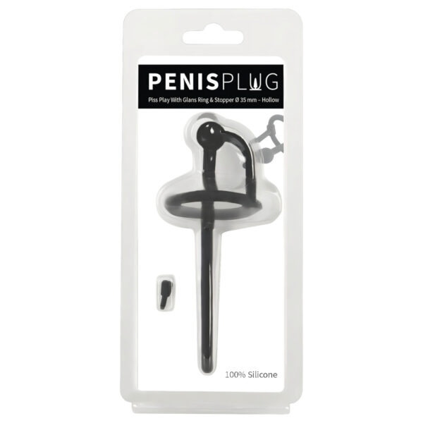 Penisplug - silikonový dilatátor močové trubice a kroužek na žalud (0