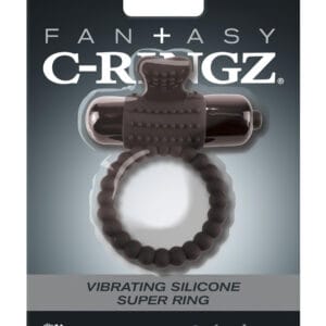 Pipedream Fantasy C-Ringz - vibrační erekční kroužek (černý)