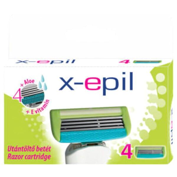 X-Epil - dámská holicí hlavice se 4 břity (4 ks)
