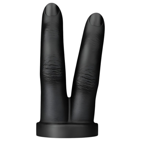 BUTTR Victory - dvojitý anální prstový dildo (černý)