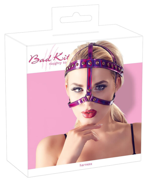 Bad Kitty - růžová čelenka s kamínky