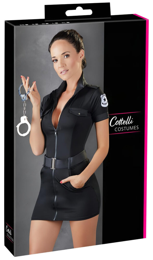 Cottelli Police - kostým policistky (černý) - L