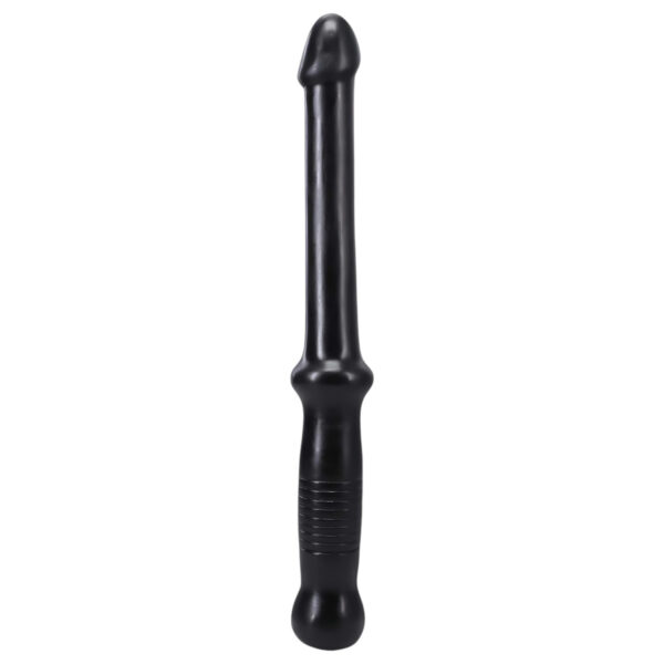Doc Johnson Anal Push - držákové dildo (černé)