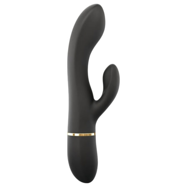 Dorcel Glam Rabbit - černý vibrátor s nabíjením a klitorisovým ramínkem