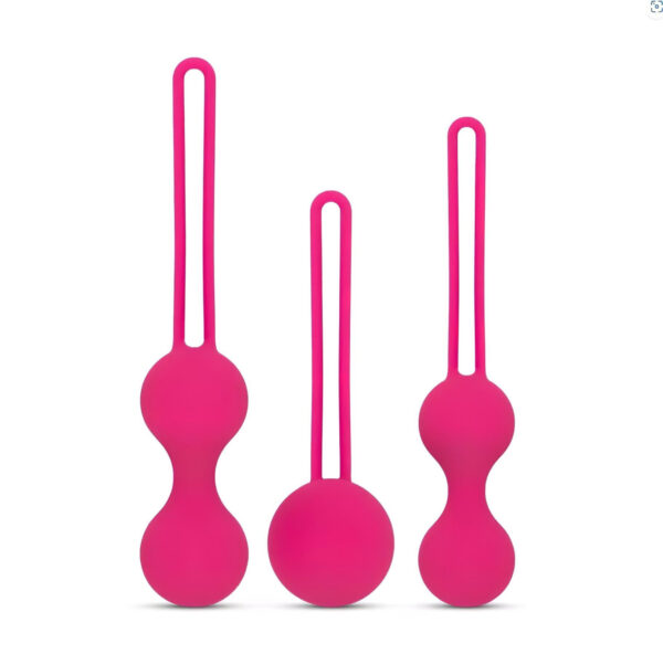 Easytoys LoveBalls - sada venušiných kuliček - 3 ks (růžová)