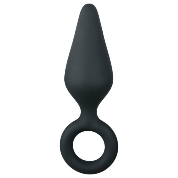 Easytoys Špičatý anální kolík S - černý - malý