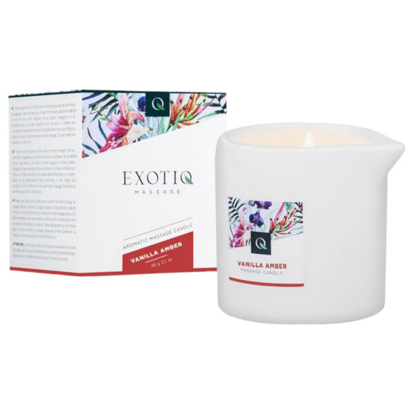 Exotiq - masážní svíčka - vanilka-ambra (60g)