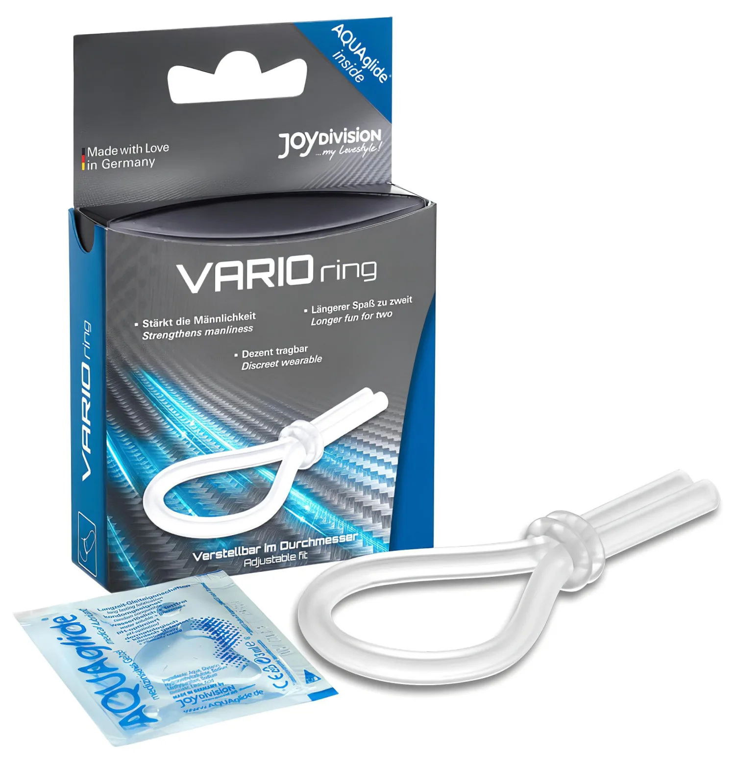 JoyDivision VARIOring erekční kroužek - průhledný