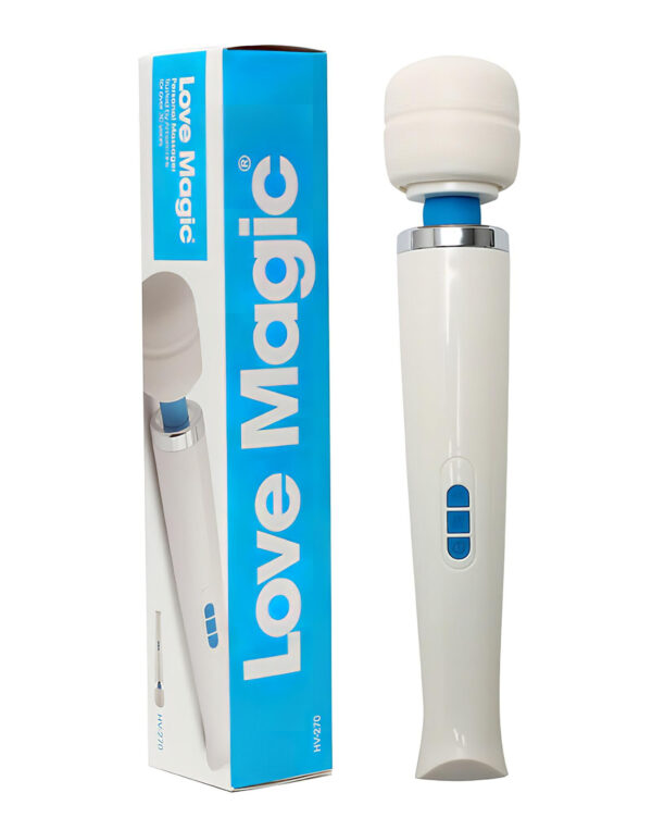 Love Magic Wand - akumulátorová masážní vibrace (bílá)