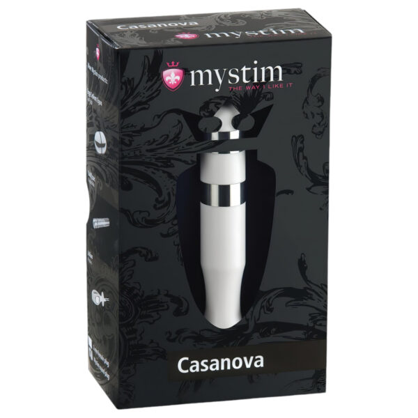Mystim Casanova - elektro dildo (bílý)