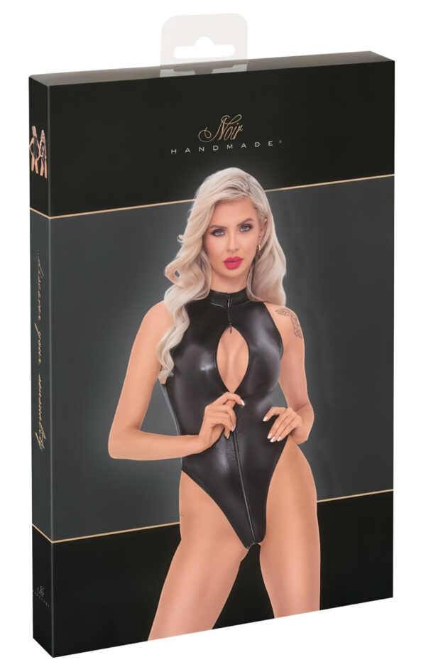 Noir - body s hadím vzorem (černý) - L