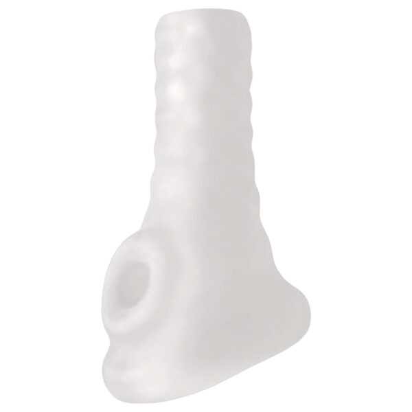 Perfect Fit Breeder - otevřený penisový návlek (10 cm) - bílý