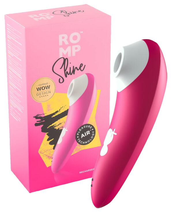 ROMP Shine - vodotěsný stimulátor klitorisu s tlakovými vlnami (růžový)