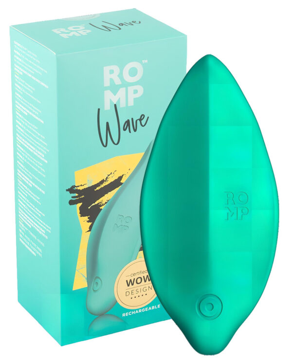 ROMP Wave - voděodolný vibrátor na klitoris (zelený)