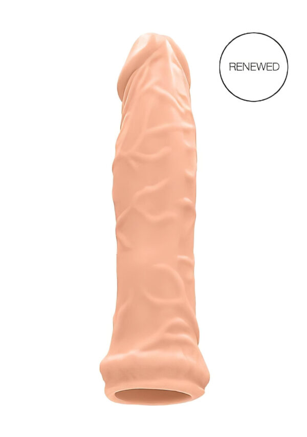 RealRock návlek na penis 17 cm - tělový