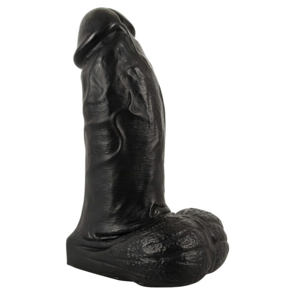 Realistixxx Skutečný Obr - dildo s varlaty - 22 cm (černé)