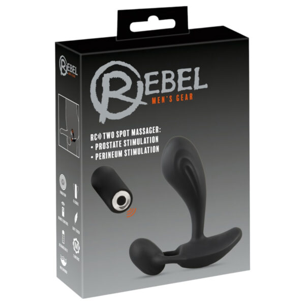 Rebel RC - 2v1 vibrátor na prostatu (černý)