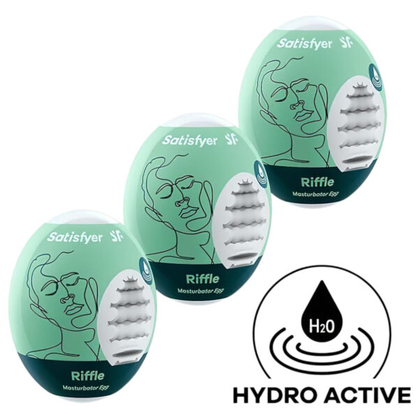 Satisfyer Egg Riffle - sada masturbátorů ve tvaru vajíčka (3 ks)
