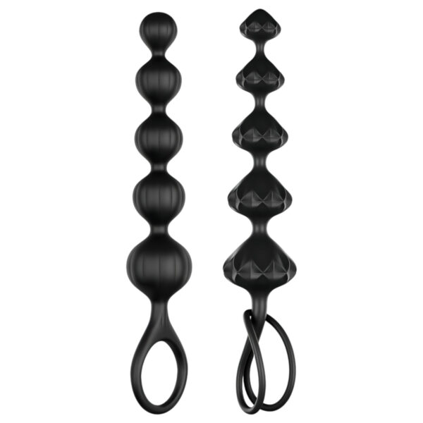 Satisfyer Love Beads - kuličková anální sada (černá)