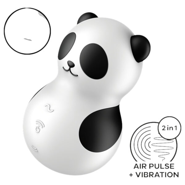 Satisfyer Pocket Panda - vzduchová stimulace klitorisu (černá)