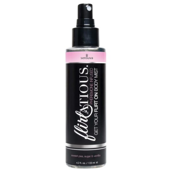Sensuva Flirtatious - tělový sprej s feromony - vanilka a hrachor (125 ml)