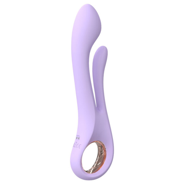 Sex HD Kaethe - fialový vibrátor s raménkem na klitoris