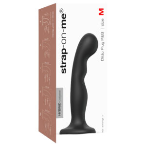Strap-on-me P&G M - zakřivené dildo s přísavkou (černé)
