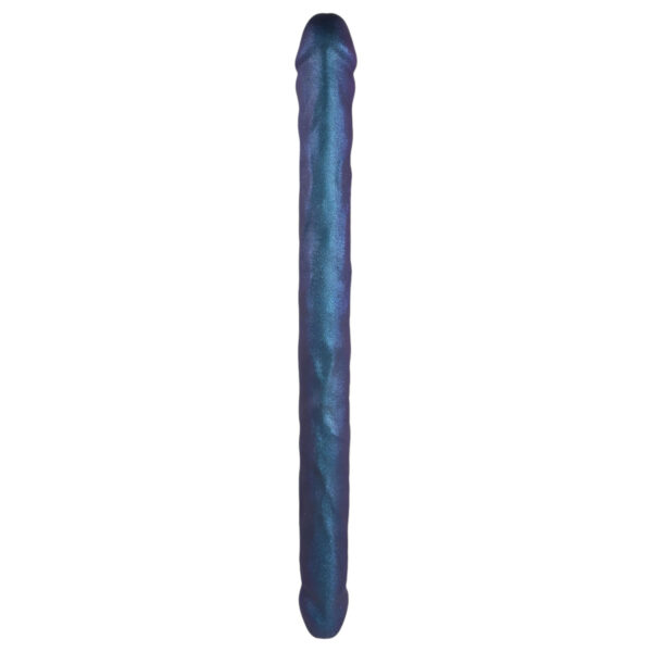 Strap-on-me - duální dildo (metalická modrá)