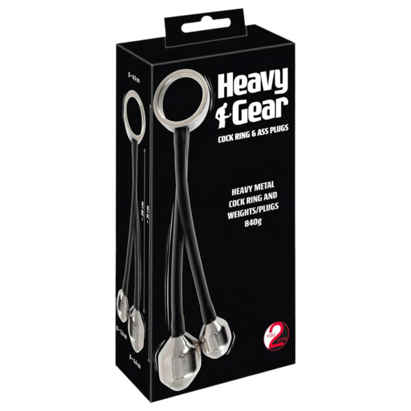 You2Toys Heavy Gear - anální kroužek se závažím (černý)