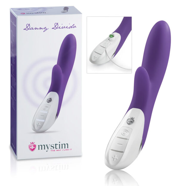 mystim Danny Divido - stimulátor klitorisu s vibrací (fialový)